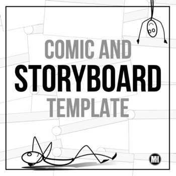 Preview of Storyboard Template Graphic Organizer: Comic Strip Activity For Any Subject