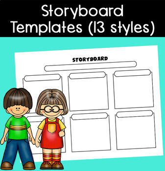 Preview of Storyboard Templates - 13 themed