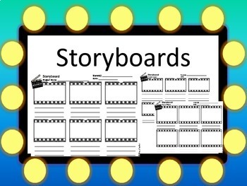 Preview of Storyboard Templates - 3 Levels of Storyboards for Differentiation
