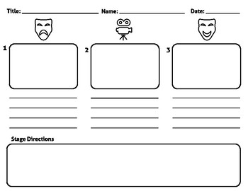 Preview of Storyboard for Planning Videos, Narratives etc. on iPad or Video Creation Tool