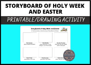 Preview of Storyboard of Holy Week and Easter/Lent/Christianity/Catholic