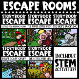 Fable Fairytale Escape Room Math ELA Activities Printable BUNDLE