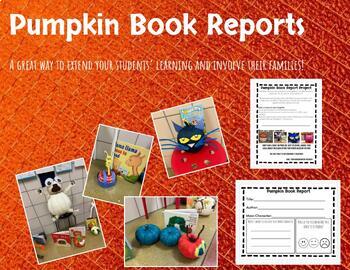Preview of Storybook Pumpkin Book Report