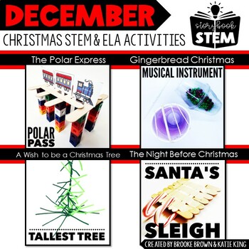 Preview of Storybook STEM {December} - Christmas STEM Activities - The Polar Express