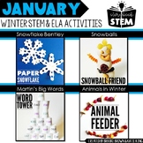 Storybook STEM {January} - Winter STEM Activities - Snowfl