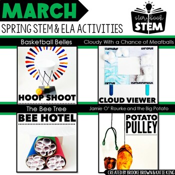 Preview of Storybook STEM Spring Activities {March} - Cloudy With a Chance of Meatballs