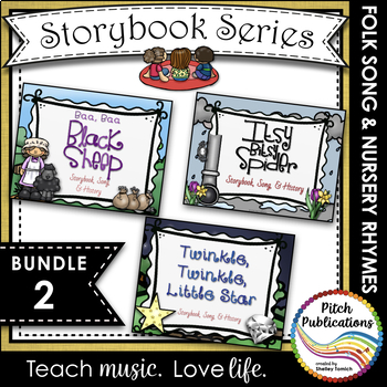 Preview of Storybook Series - {BUNDLE 2} Twinkle Twinkle, IB Spider, Baa Baa Black Sheep