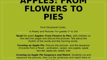 Preview of StorybookCooks- Apples: From Flowers to Pies