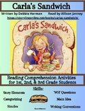 Storylineonline: Carla's Sandwich: Reading Comprehension Activity