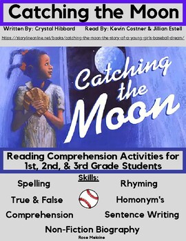Preview of Storylineonline: Catching the Moon ~ Reading Comprehension Activity