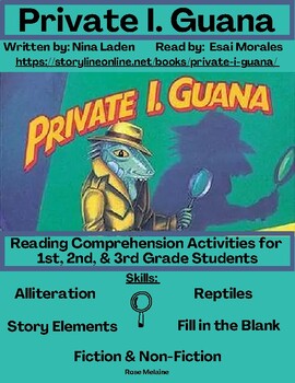 Preview of Storylineonline: Private I. Guana: Reading Comprehension Activity