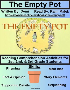 Preview of Storylineonline: The Empty Pot: Reading Comprehension Activities