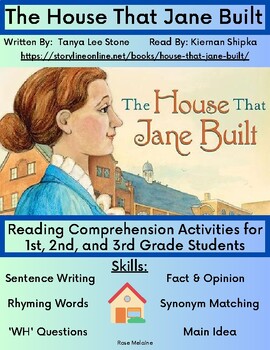 Preview of Storylineonline: The House that Jane Built: Reading Comprehension Activity