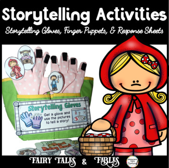 Preview of Storytelling: Finger Puppets, Interactive Storytelling Gloves, Fairy Tales