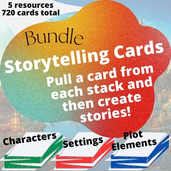 Preview of Storytelling Cards Bundle of 5 Resources and 7 Themes - 720 Cards Total