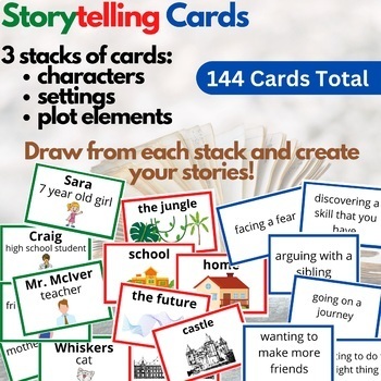 Preview of Storytelling Cards - Creative Writing or Oral StoryTelling - Group or Indiv