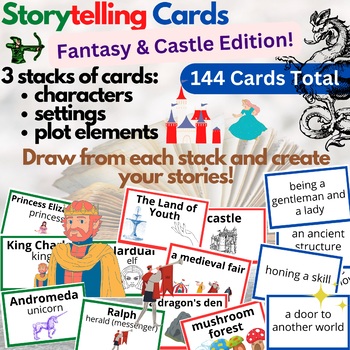 Preview of Storytelling Cards Fantasy and Castle Edition - Create your tales!