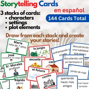 Preview of Storytelling Cards in Spanish - Tarjetas de Narración en español