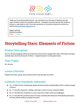 Preview of Elements of Fiction - Part 2 a.k.a.  Storytelling Stars
