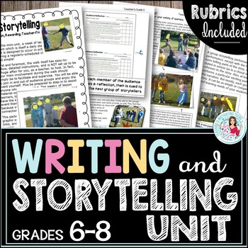Preview of Storytelling with Rubrics | Middle School Writing | Creative Writing
