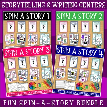Preview of Story Starters Card Bundle | Writing Center | Writing a Story | Story Elements