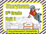 Storytown 5th Grade Supplements | Theme 2 Printable Resource