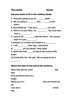 Preview of Storyworld Reading Comprehension Worksheets Stage 6