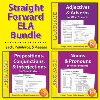 Preview of ELA for Older Students Curriculum: Basic -Functional - Nouns, Verbs, Sentences