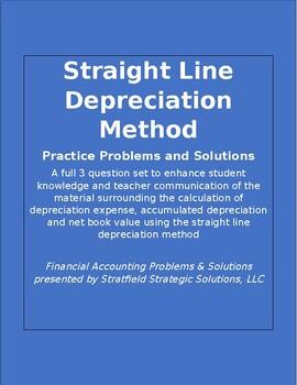 Preview of Straight Line Depreciation Method Practice Problems and Solutions