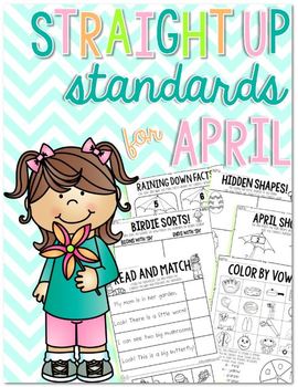 Preview of Straight Up! {Standards for April Printables}