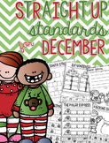Straight Up! {Standards for December Printables}
