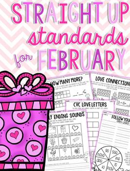 Preview of Straight Up! {Standards for February Printables}