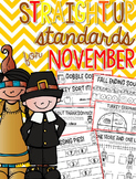 Straight Up! {Standards for November Printables}