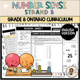 Strand B: Math Ontario Grade 8 Worksheets and Task cards |