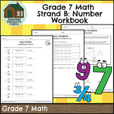 Strand B: Number Workbook (Grade 7 Ontario Math) New 2020 