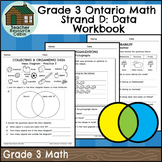 Strand D: Data Workbook (Grade 3 Ontario Math) New 2020 Cu
