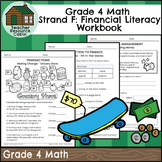 Strand F: Financial Literacy Workbook (Grade 4 Ontario Math) New 2020 Curriculum