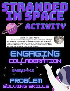 Preview of Stranded in Space- Engaging Problem Solving Activity
