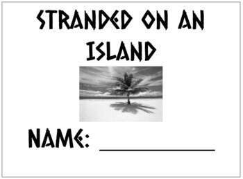 Preview of Stranded on an Island- Writing project