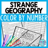 Strange Geography Color by Number, Reading Passage and Tex