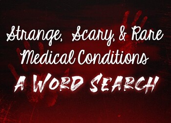 Preview of Strange Medical Conditions Word Search
