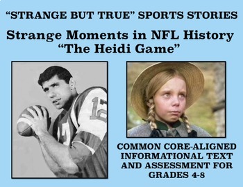 Preview of Strange and Amazing Sports Reading #4: The Heidi Game (NFL)