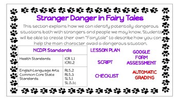 Preview of Stranger Danger & Fractured Fairy Tales