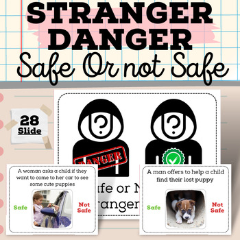 Preview of Stranger Danger Social Narrative : Safe Or Not Safe Activities