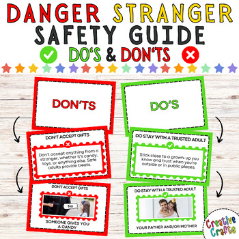 Preview of Stranger Danger Social Story: Do's and Don'ts Safety Tips & Simple Instructions