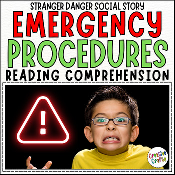 Preview of Stranger Danger Social Story: Emergency Procedures Reading Comprehension