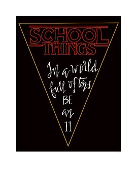 Preview of Stranger Things Classroom Decor