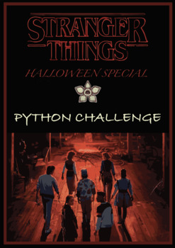 Preview of Stranger Things Halloween Python Activity