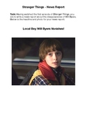 Stranger Things - News Report - The Disappearance of Will Byers