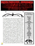 Stranger Things Puzzle Pages (wordsearch / vocabulary cris